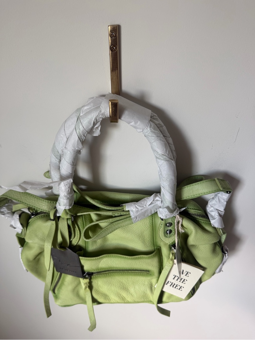 Free People matcha baby Emerson Leather Tote bag - Picture 6 of 7